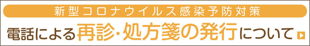 電話による再診・処方箋の発行について